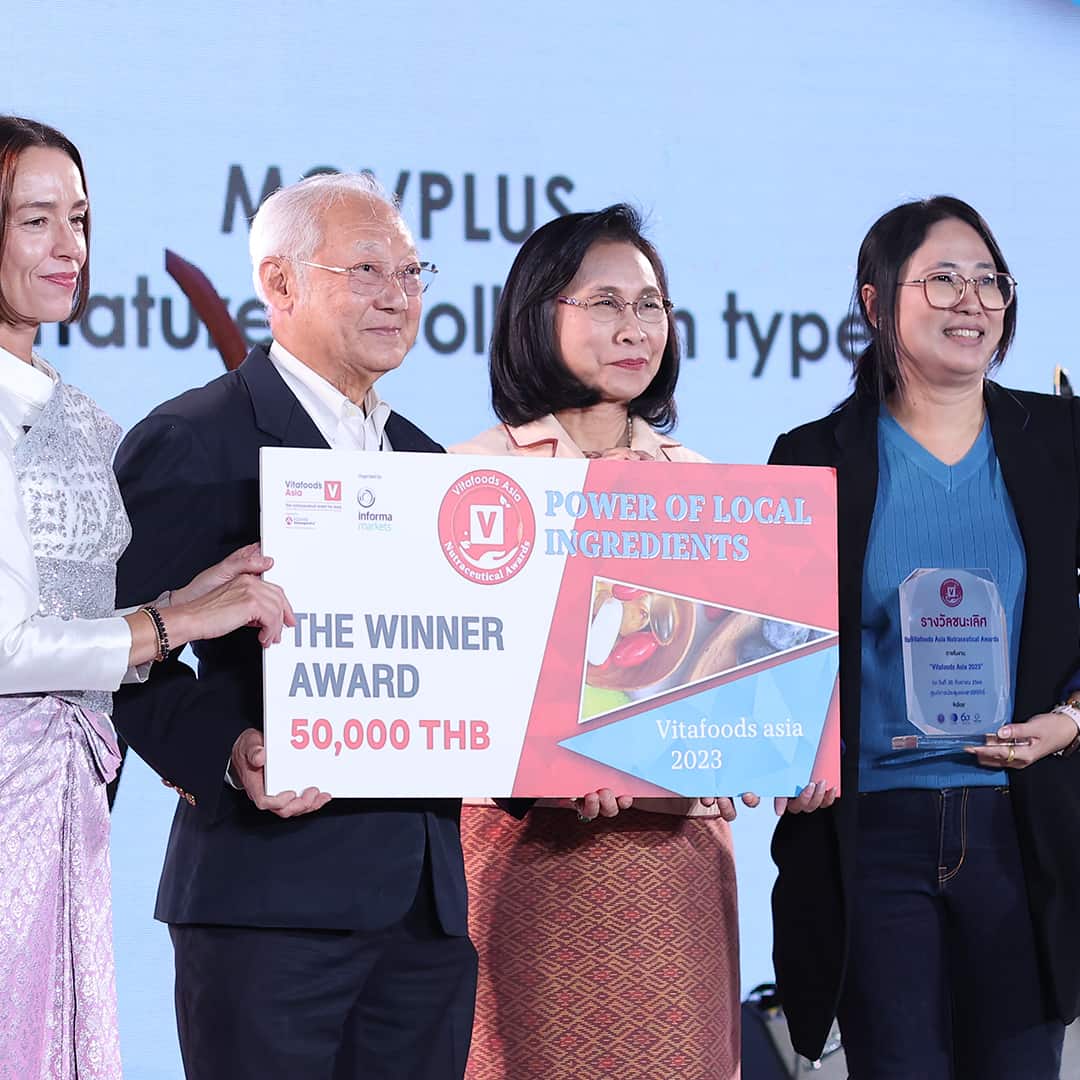 Award recipients at Vitafoods Asia